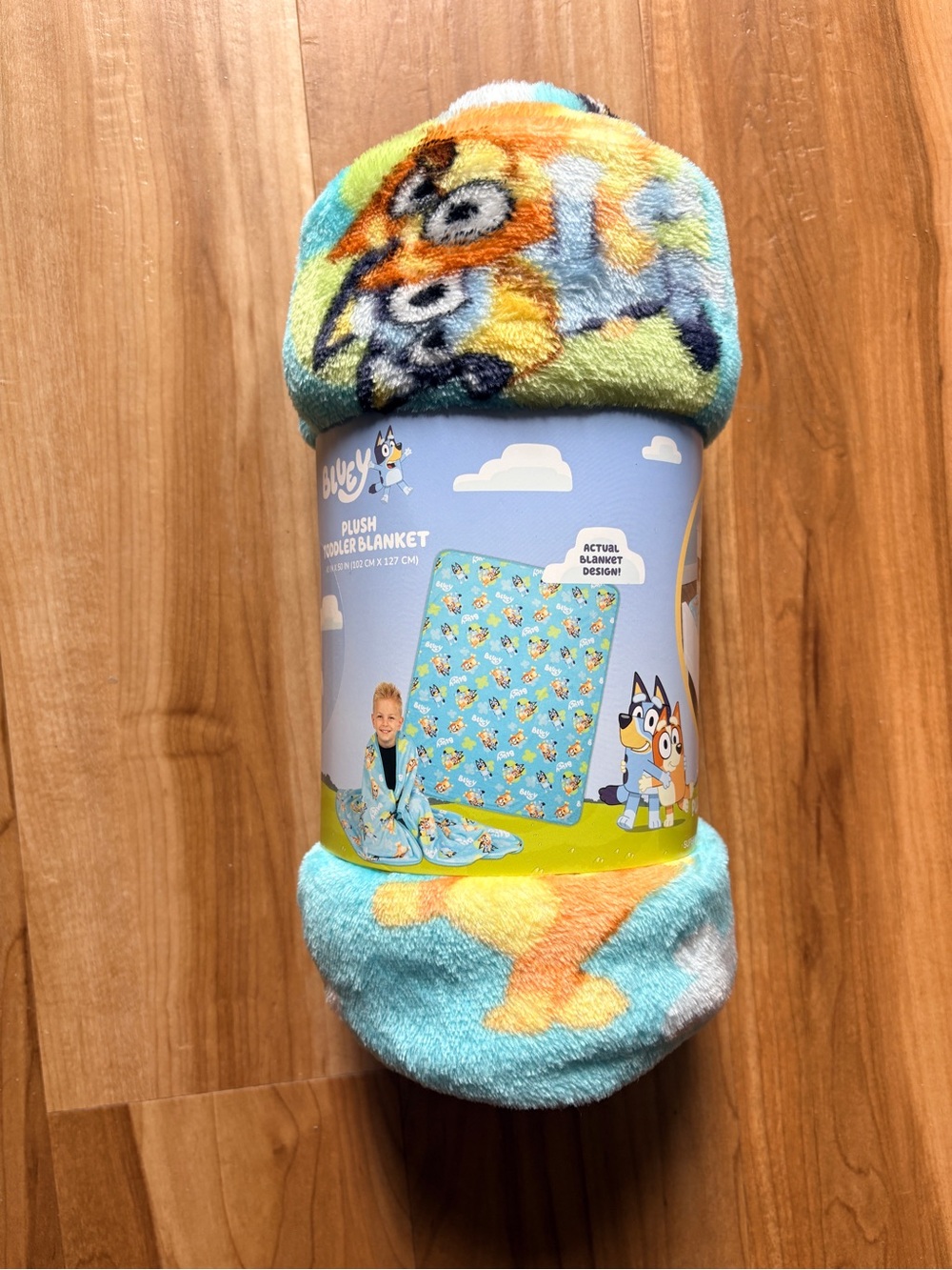 Bluey Plush Toddler Blanket / Throw 40” x 50”
